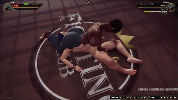 Leticia vs evianne nf3d lesbian sexual combat ring