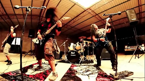 Two_mexican_long hair brunettes in areal Gangbang