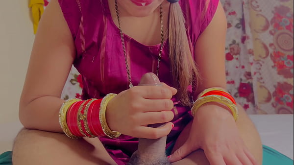 Sexy bhabhi mouth fucked by dever With dirty talk cum in mouth happy ending 