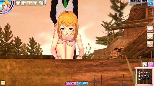 Koikatsu tomboy riley fucks guy outdoors 