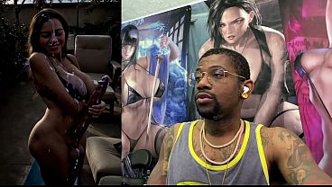 Thicc Fat Booty Ass Latina Girl With A Long Hard Transgender Cock Cumming Hard All Over Herself, Ai Generated thumbnail