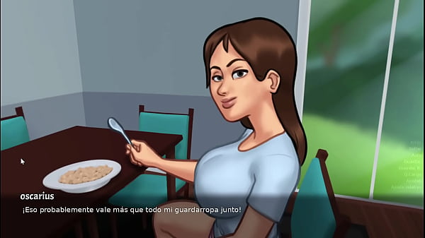 La profesora de ciencias me masturba para experimentar con mi pene summertime saga