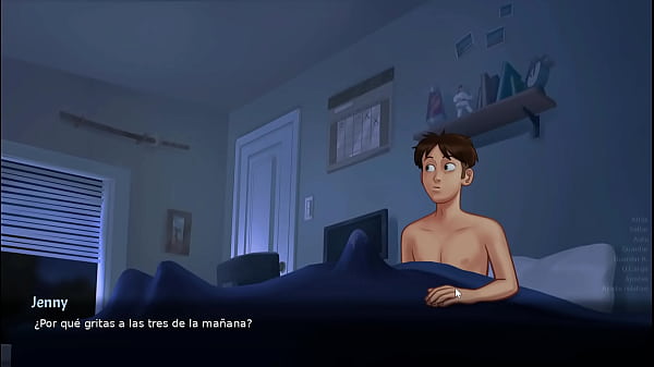 La profesora de ciencias me masturba para experimentar con mi pene summertime saga 