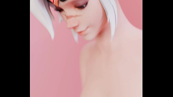 White haired tracer fingers pussy