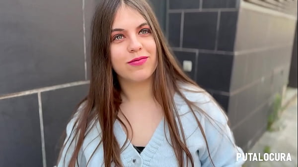 Play MP4 - PutaLocura - Preciosa chubby espa&ntilde;ola de ojos azules es pillada por Torbe y traga su leche