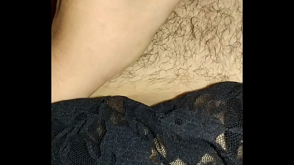 Kurious CumSlut Kirsten, in her homemade chastity wearing girly things borrowed from mommy. 