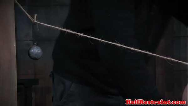 Bdsm sub anal penetrated with sex machine