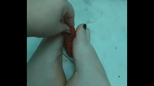 Imagine this sausage is your cock as my soft feet stroke till you fucking nut 