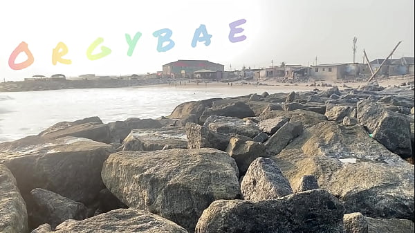 Couple Play Voyeur At Public Bar And Beach thumbnail