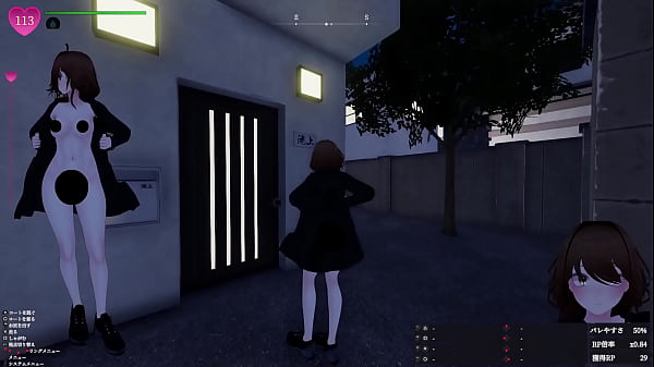 【プレイ動画001】インターホンを押して家の人が出てくるまで全裸で待機！ 