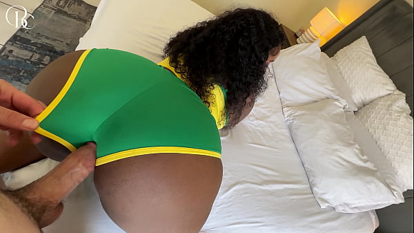 Play MP4 - Fucked My Busty Black Step Sister Through a Hole in Her Booty Shorts