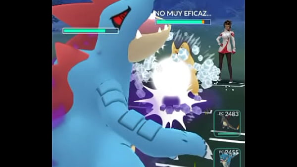 Liga PoGo entrenando Candela