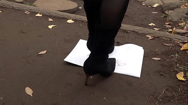 Nonton Make Dirty Shoe Footprints On A White Notebook thumbnail