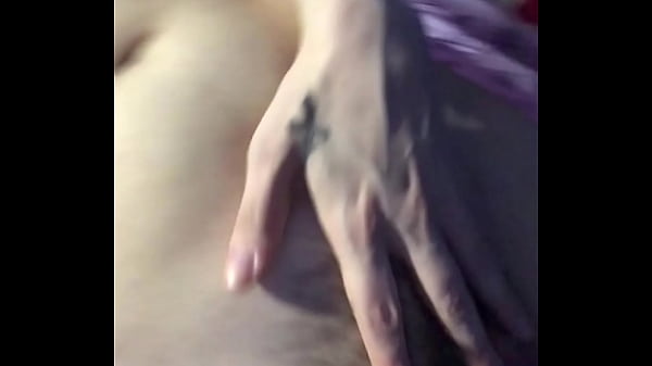 Tease touch and self tit lick 