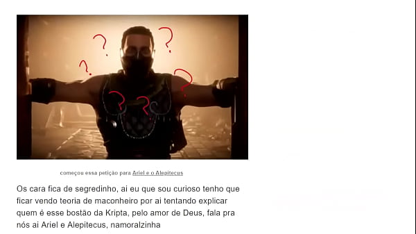 Petição para saber quem é o Viajante_da Kripta MK11 Krypt Traveler VimPeloMaxVianna
