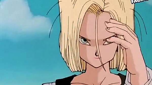 Android 18 is cummed in by vegeta