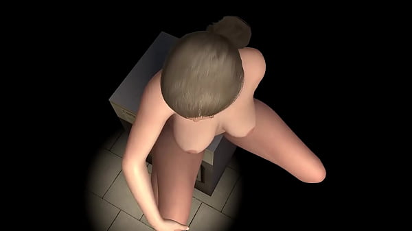 Milf using the corner_of the_washing machine