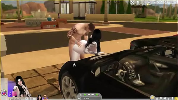 Le da duro por detr&aacute;s al aire libre sims 4