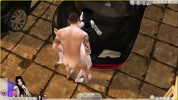 Le da duro por detr&aacute;s al aire libre sims 4 