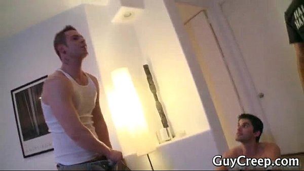 Incredible gay guy spying gay porn