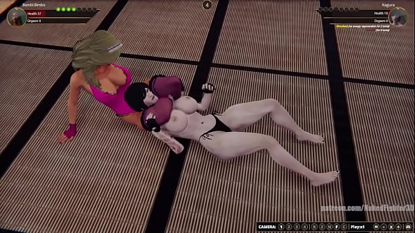 Bambi vs kagura nf3d female mma combat ring 