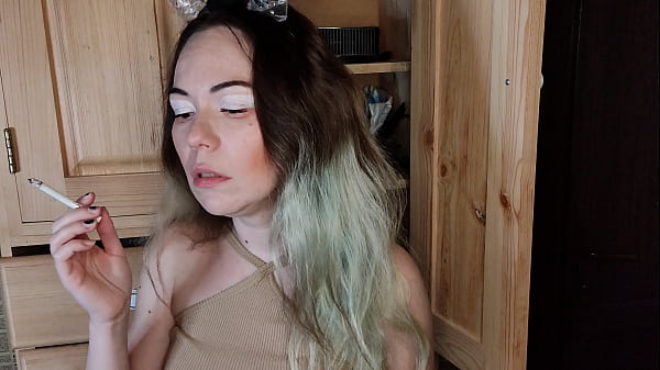 beautiful smoking asian 