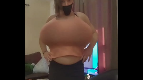 Dancing and bouncing massive boobs 