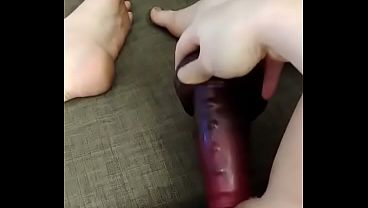 Cumming Hard On Demon Dildo thumbnail