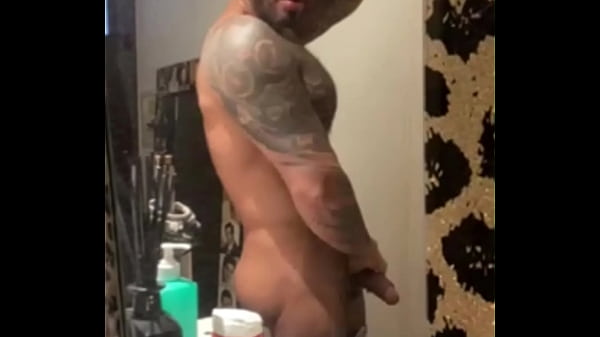 TATUED VIKTOR ROM HUGE COCK Latino horny gay masturbating 