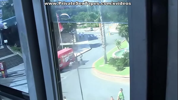 My_girlfriend slut does BJ in a cable car scene1