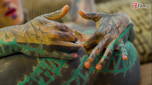 Play MP4 - ANAL SOLO tattoo girl - Sexy fishnets highheels stocking solo ANAL XL DILDO play