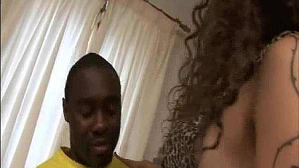 Shemale Nicole with black cock 