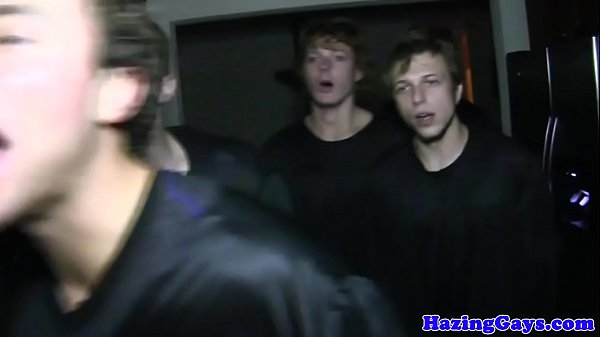 Pledging twink spitroasted and doggystyled 