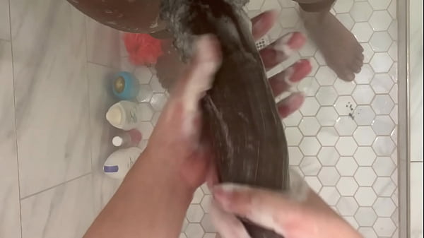 Play MP4 - Stepdad had to go to work &comma; but I didn&rsquo;t want to get out the shower so I let him get in with me and washed him up &excl; Your dick is all clean daddy