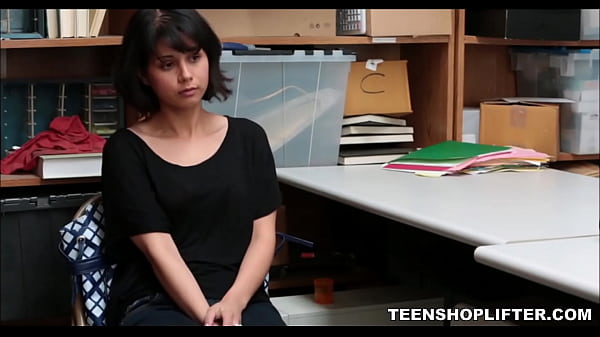 Young cute thick latina caught shoplifting punish fucked to orgasm by aggressive mall cop