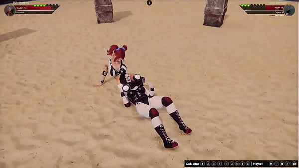 Polly Plaything VS Luna DarkMoon Naked Fighter 3D