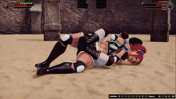 Polly Plaything VS Luna DarkMoon (Naked Fighter 3D)