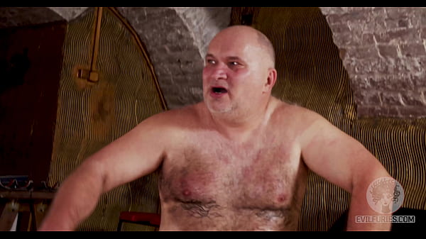 Pathetic guy hit on the tipof his penis