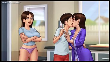 Summertime Saga (part 23) By Darkcookie - Stepmom Debbie Catches Her Stepson Masturbating And Joins In, Stepmom Let Him Cum All Over Her Mature Body - 3d Porn Game thumbnail