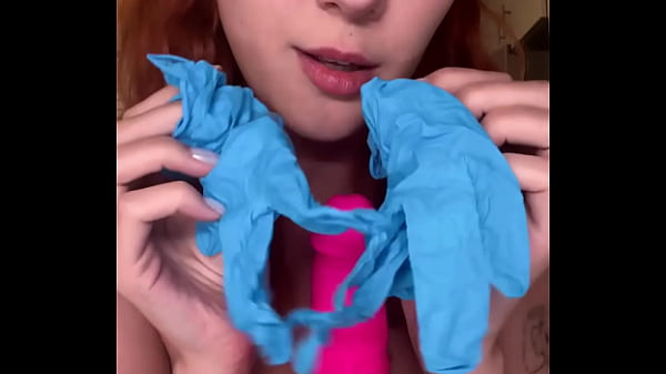 Latex glove handjob joi stroke exactly how i say