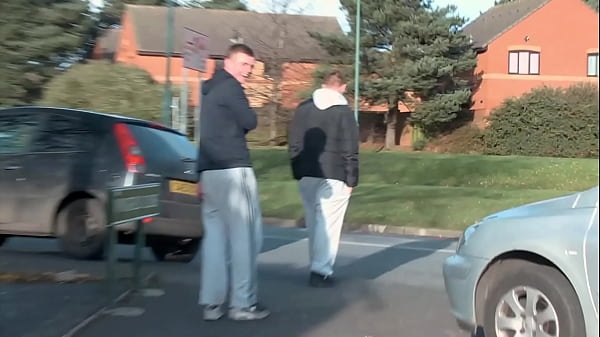 Naughty and horny strips and pisses in the middle of thestreet in front