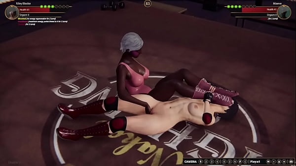 Riley vs maeve nf3d kinky fight female combat ring battle 