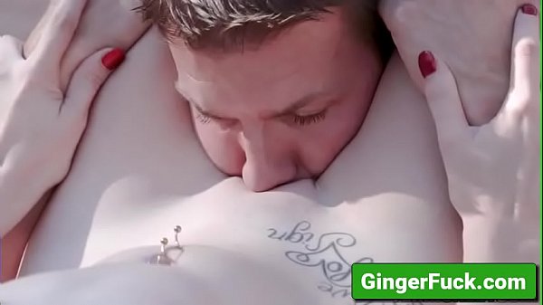 Smalltits hot cute redhead enjoy oral sex on her pussy