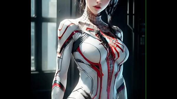 Ai_Lookbook_4K Spiderman Spidergirl_futuristic suit_she look ready