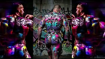 AI Men Body Paint video thumbnail