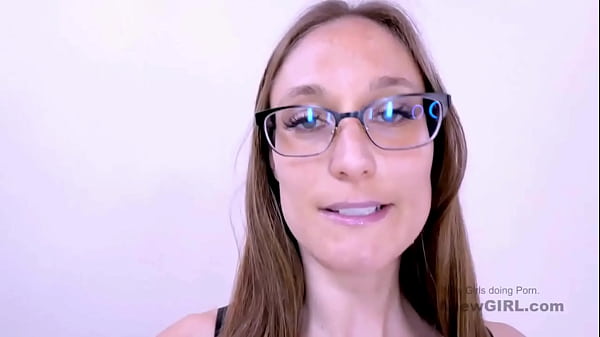 Captivating brunette model seduced by the producer 