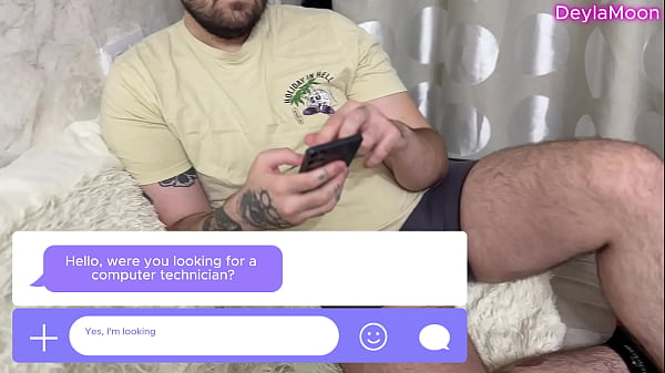 Nonton A Sexy Computer Technician In Stockings Asked For Payment In Hot White Sperm. thumbnail