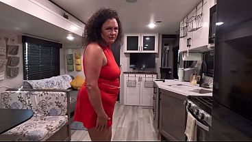 Ali Allure Models a Dress for Stepson TEASER - Watch Full on RED