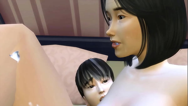 Japanese step Son Fucks Japanese After Taking A Bath And Hides Under Her Bed - Family Sex_Taboo