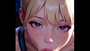 Ai gen passionate fellatio & eye contact with daisy in her college dorm 